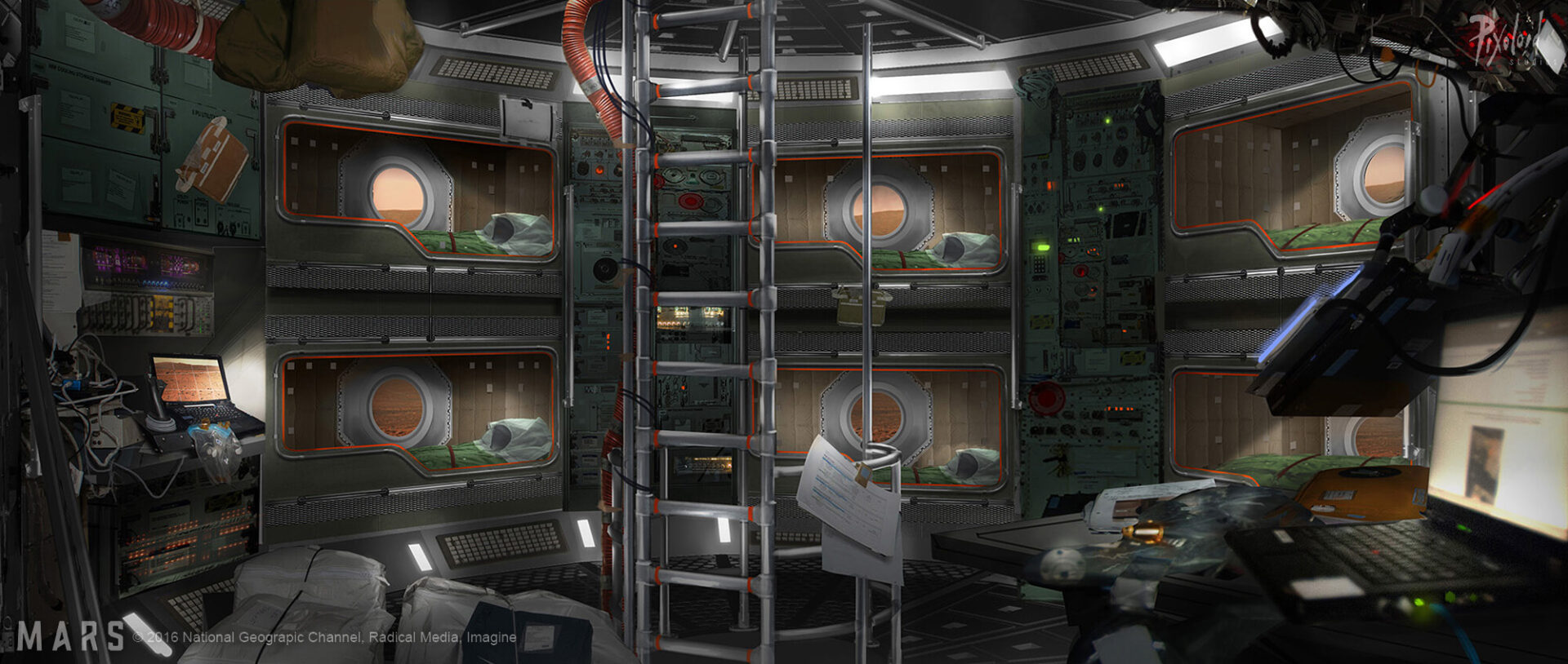 Mars set design - astronaut cabin