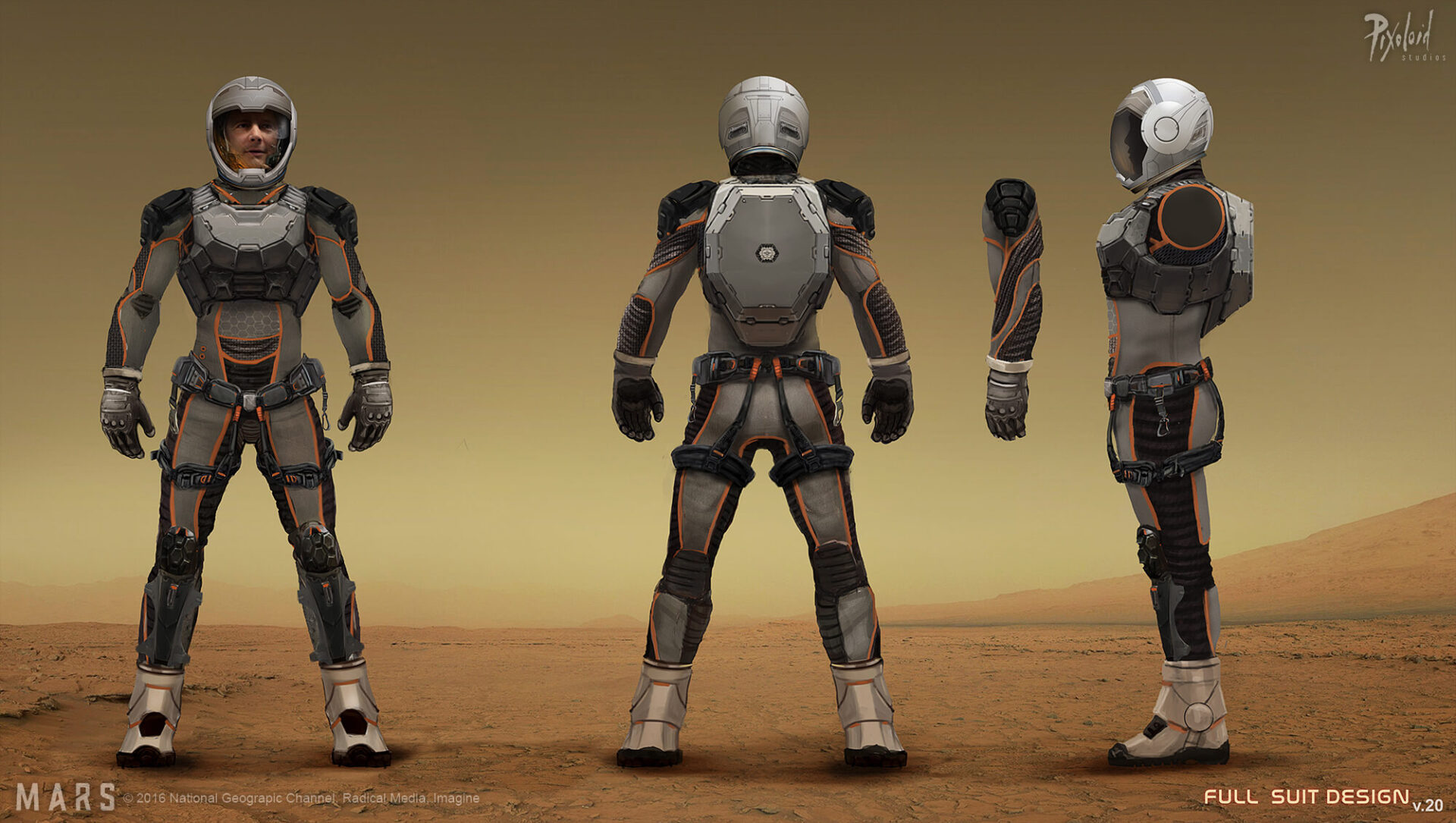 Mars space suit - costume design