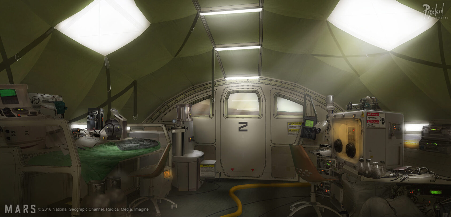 Mars laboratory set concept