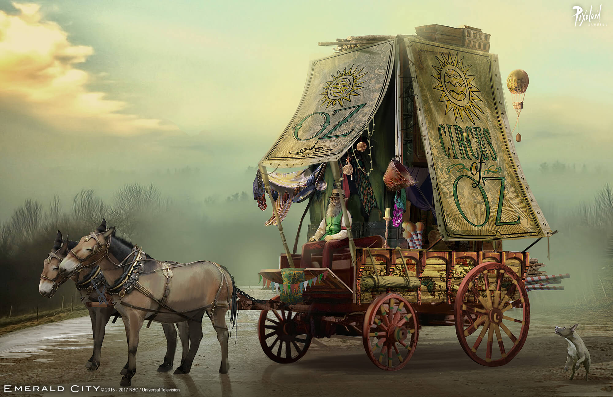 Emerald City vehicle concept - circus cart