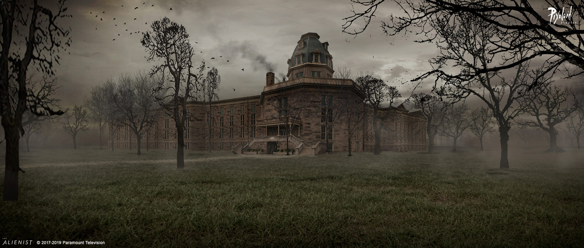 Blackwell Island Asylum - Location and keyframe concept design for The Alienist